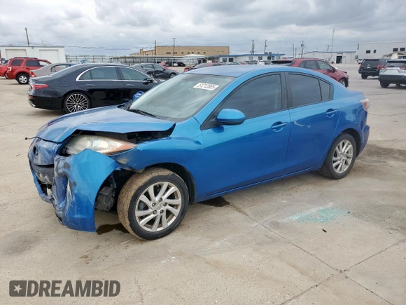 2012 Mazda 3 i Touring with VIN JM1BL1V75C1602340, listed as a Copart auction lot 51212005 with 157,641 mi miles and Salvage Title. Bid and sale history available at DreamBid. Image 1.