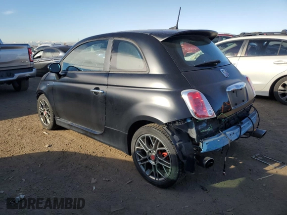 2017 FIAT 500 Abarth z VIN 3C3CFFFH9HT506053, wystawiony jako Copart lot #81367564 z przebiegiem 91 516 mil mil oraz Szkody całkowita. Historia ofert i sprzedaży dostępna na DreamBid. Obrazek 2.