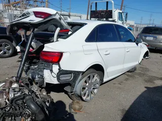 2018 Audi A3 Sedan Premium with VIN WAUB8GFF7J1050666, listed as a IAAI auction lot 41625893 with 1 mi miles. Bid and sale history available at carsss.com. Image 4.