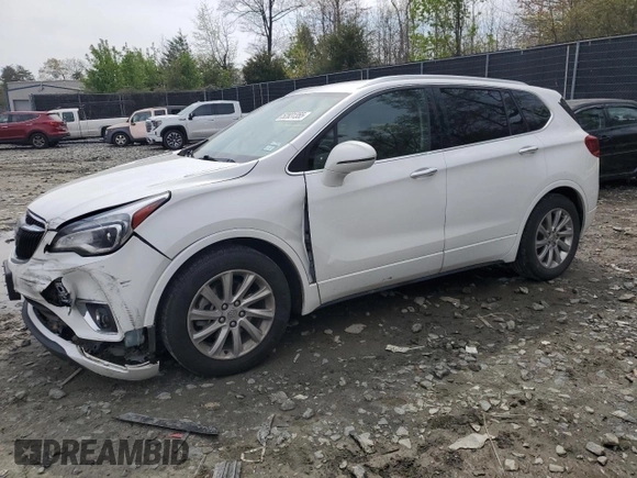 2019 Buick Envision Essence with VIN LRBFXCSA0KD040358, listed as a Copart auction lot 52831355 with 88,454 mi miles and Salvage Title. Bid and sale history available at DreamBid. Image 1.