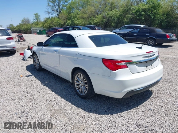 2012 Chrysler 200 Limited with VIN 1C3BCBFG9CN233676, listed as a IAAI auction lot 42227321 with 213,488 mi miles and . Bid and sale history available at DreamBid. Image 3.