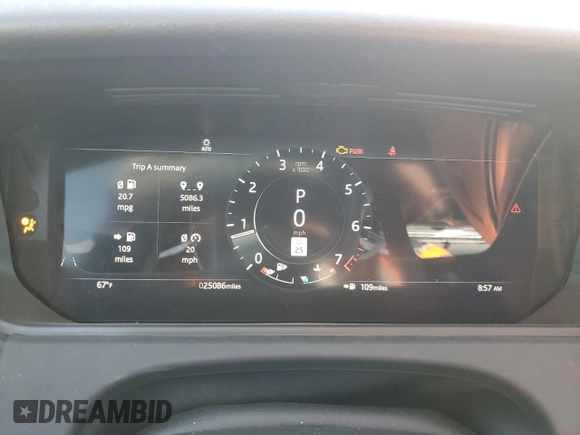 2023 Land Rover Range Rover Velar R-Dynamic S z VIN SALYT2EX9PA353488, wystawiony jako Copart lot #53002945 z przebiegiem 25 086 mil mil oraz Szkoda całkowita • Salvage title. Historia ofert i sprzedaży dostępna na DreamBid. Obrazek 9.