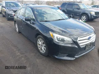 2015 Subaru Legacy 2.5i Premium with VIN 4S3BNAC68F3002747, listed as a IAAI auction lot 41924575 with 90,532 mi miles. Bid and sale history available at carsss.com. Image 1.