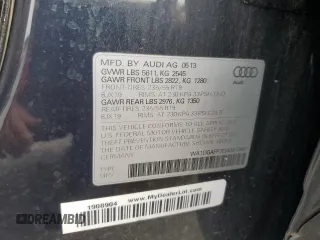 2013 Audi Q5 Premium Plus с VIN WA1DGAFP7DA097960, выставлен на аукционе Copart как лот 60928035 с пробегом 158 089 миль миль и Списание • Salvage title. История ставок и продаж доступна на DreamBid. Изображение 13.