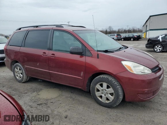 2005 Toyota Sienna CE with VIN 5TDZA23C25S264170, listed as a Copart auction lot 54058345 with 103,339 mi miles and Clean Title. Bid and sale history available at carsss.com. Image 4.