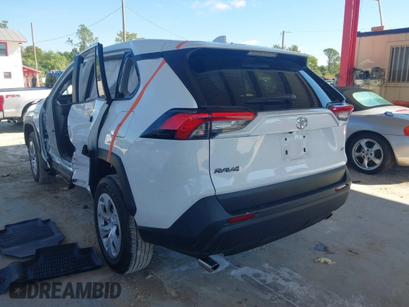 2024 Toyota RAV4 LE with VIN 2T3H1RFV7RC292151, listed as a IAAI auction lot 41673806 with 6,592 mi miles. Bid and sale history available at carsss.com. Image 3.