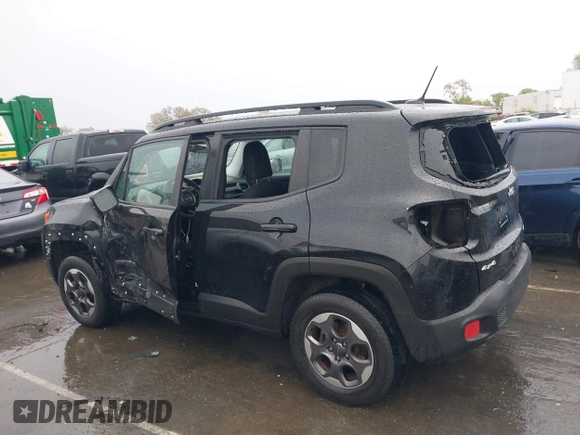 2017 Jeep Renegade Sport with VIN ZACCJBABXHPE67437, listed as a IAAI auction lot 41860179 with 135,381 mi miles and . Bid and sale history available at carsss.com. Image 14.