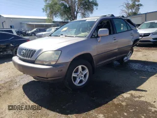 2001 Lexus RX 300 with VIN JTJGF10U710082846, listed as a Copart auction lot 59164804 with 0 mi miles and Salvage Title. Bid and sale history available at carsss.com. Image 1.