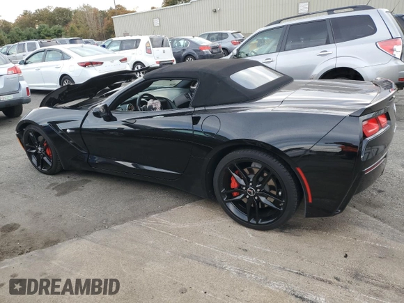 2014 Chevrolet Corvette 1LT with VIN 1G1YB3D71E5113044, listed as a Copart auction lot 75619924 with 44,302 mi miles and Salvage Title. Bid and sale history available at carsss.com. Image 2.
