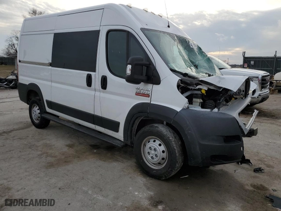 2019 Ram ProMaster Cargo Van with VIN 3C6TRVBG9KE528986, listed as a Copart auction lot 42177044 with 36,445 mi miles and Salvage Title. Bid and sale history available at carsss.com. Image 4.