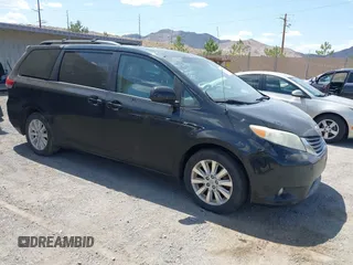 2011 Toyota Sienna XLE with VIN 5TDDK3DC6BS005317, listed as a IAAI auction lot 42584654 with 191,713 mi miles and . Bid and sale history available at DreamBid. Image 1.