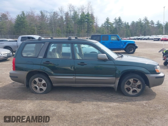 2003 Subaru Forester XS with VIN JF1SG65663H738935, listed as a IAAI auction lot 42119765 with 200,141 mi miles. Bid and sale history available at carsss.com. Image 19.