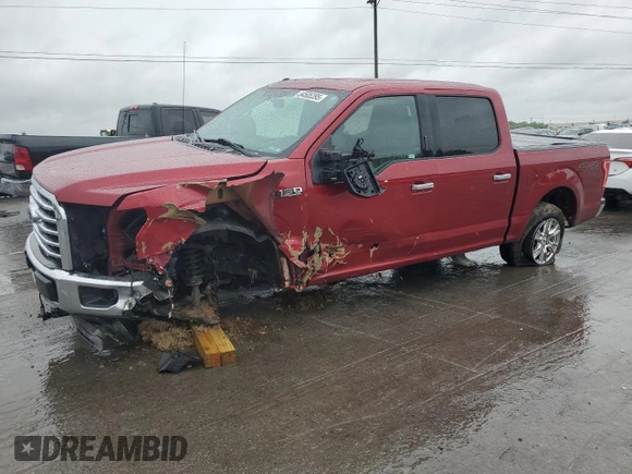 2016 Ford F-150 XLT with VIN 1FTEW1EG6GKF18984, listed as a Copart auction lot 54505395 with 70,513 mi miles and Salvage Title. Bid and sale history available at carsss.com. Image 1.