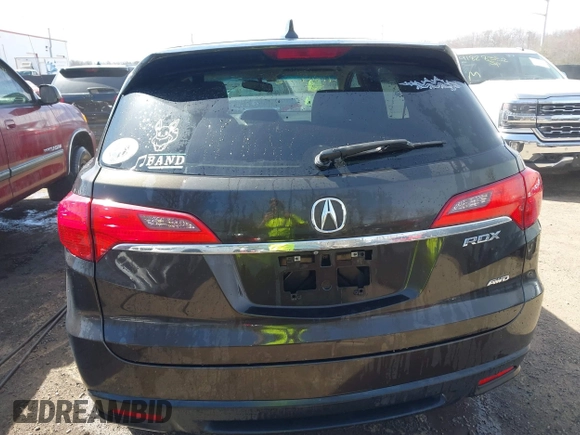 2015 Acura RDX Tech Pkg with VIN 5J8TB4H57FL010760, listed as a IAAI auction lot 41819346 with 107,178 mi miles. Bid and sale history available at carsss.com. Image 16.