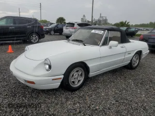 1991 Alfa Romeo Spider z VIN ZARBB32G8M6005213, wystawiony jako Copart lot #74077224 z przebiegiem Nie podano mil oraz Nie do naprawy. Historia ofert i sprzedaży dostępna na DreamBid. Obrazek 1.