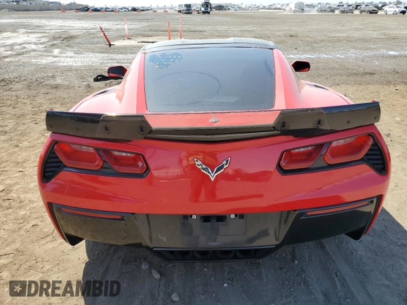 2019 Chevrolet Corvette 3LT with VIN 1G1YF2D73K5117509, listed as a Copart auction lot 74148224 with 67,064 mi miles and Salvage Title. Bid and sale history available at carsss.com. Image 6.