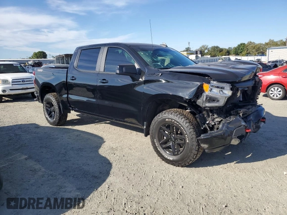 2023 Chevrolet Silverado 1500 LT Trail Boss with VIN 3GCUDFE80PG263652, listed as a Copart auction lot 72004854 with 25,461 mi miles and Salvage Title. Bid and sale history available at DreamBid. Image 4.