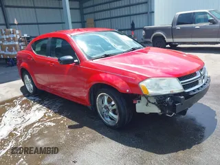 2013 Dodge Avenger SXT with VIN 1C3CDZCB1DN624924, listed as a IAAI auction lot 42166424 with 144,314 mi miles and . Bid and sale history available at carsss.com. Image 1.