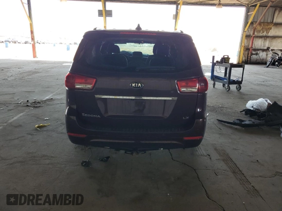 2017 Kia Sedona LX with VIN KNDMB5C14H6229609, listed as a Copart auction lot 54563715 with 110,133 mi miles and Salvage Title. Bid and sale history available at DreamBid. Image 6.