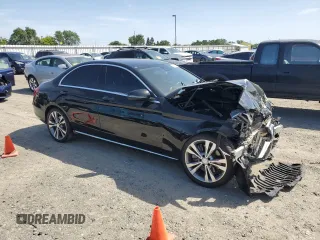2017 Mercedes-Benz C 300 with VIN 55SWF4JB0HU201991, listed as a Copart auction lot 54105055 with 68,938 mi miles and Salvage Title. Bid and sale history available at DreamBid. Image 4.