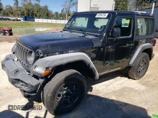 2024 Jeep Wrangler Sport S z VIN 1C4PJXAN3RW366785, wystawiony jako Copart lot #87094754 z przebiegiem 3 109 mil mil oraz Szkoda całkowita • Salvage title. Historia ofert i sprzedaży dostępna na DreamBid. Obrazek 1.