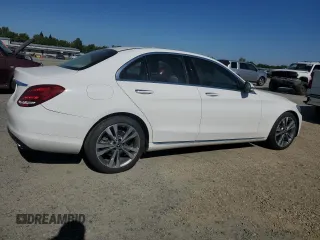 2018 Mercedes-Benz C 300 with VIN 55SWF4JB0JU261517, listed as a Copart auction lot 55634265 with 75,945 mi miles and Salvage title. Bid and sale history available at DreamBid. Image 3.