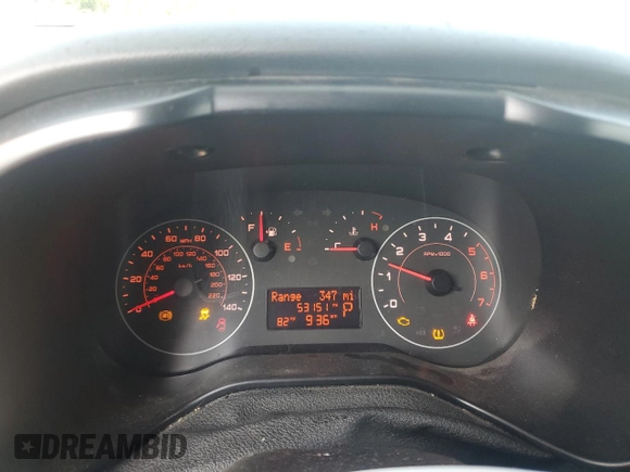 2018 Ram ProMaster City Cargo Tradesman with VIN ZFBERFAB4J6L41479, listed as a Copart auction lot 63806924 with 53,151 mi miles and Salvage Title. Bid and sale history available at DreamBid. Image 9.