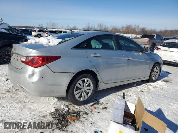 2011 Hyundai Sonata GLS with VIN 5NPEB4AC1BH011515, listed as a Copart auction lot 42422335 with 130,971 mi miles and Salvage Title. Bid and sale history available at carsss.com. Image 3.