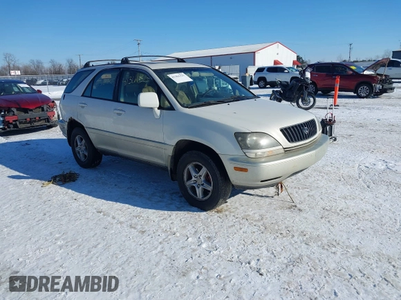 1999 Lexus RX 300 Luxury SUV with VIN JT6HF10U9X0078840, listed as a IAAI auction lot 41361325 with 231,519 mi miles. Bid and sale history available at carsss.com. Image 1.