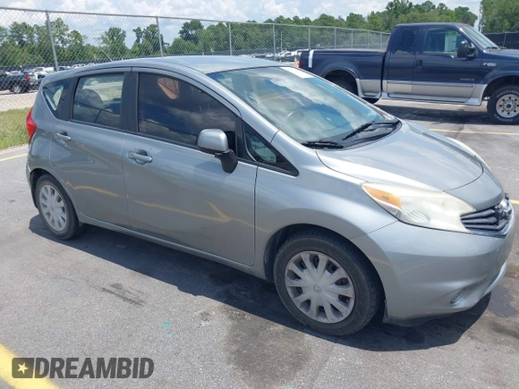 2014 Nissan Note S Plus with VIN 3N1CE2CP2EL374593, listed as a IAAI auction lot 42762456 with 150,488 mi miles and . Bid and sale history available at DreamBid. Image 1.