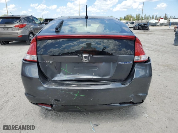 2010 Honda Insight EX with VIN JHMZE2H77AS023737, listed as a Copart auction lot 50160765 with 212,239 mi miles and Salvage Title. Bid and sale history available at carsss.com. Image 6.