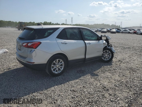 2018 Chevrolet Equinox LS with VIN 3GNAXHEV2JS512380, listed as a Copart auction lot 52737035 with 96,634 mi miles and Salvage Title. Bid and sale history available at DreamBid. Image 3.