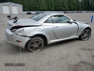 2002 Lexus SC 430 with VIN JTHFN48Y620014211, listed as a Copart auction lot 62884425 with Not provided miles and Salvage title. Bid and sale history available at DreamBid. Image 3.
