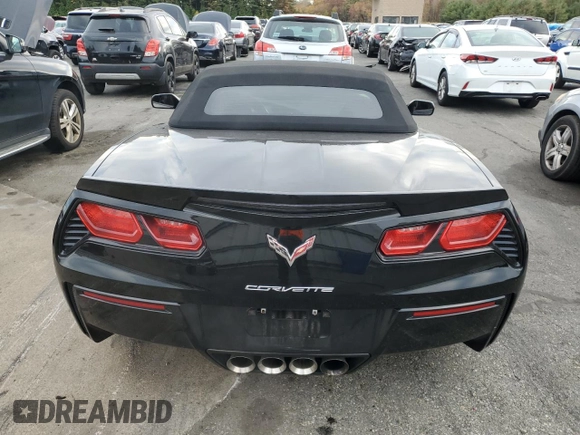 2014 Chevrolet Corvette 1LT with VIN 1G1YB3D71E5113044, listed as a Copart auction lot 75619924 with 44,302 mi miles and Salvage Title. Bid and sale history available at carsss.com. Image 6.