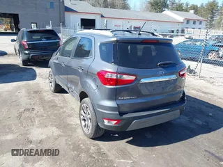 2019 Ford EcoSport Titanium with VIN MAJ6S3KL0KC296626, listed as a IAAI auction lot 41731669 with 126,883 mi miles and . Bid and sale history available at DreamBid. Image 3.