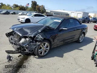 2008 Mercedes-Benz CLK-Class 3.5L with VIN WDBTK56F78F240573, listed as a Copart auction lot 54257055 with 112,565 mi miles and Salvage Title. Bid and sale history available at carsss.com. Image 1.