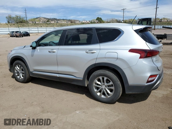 2019 Hyundai Santa Fe SE with VIN 5NMS2CADXKH135625, listed as a Copart auction lot 53326935 with 48,670 mi miles and Salvage Title. Bid and sale history available at carsss.com. Image 2.