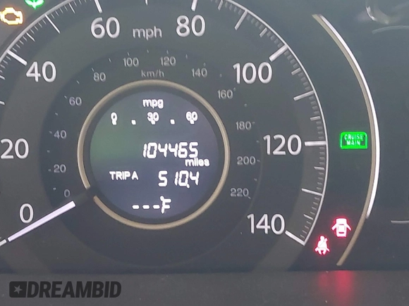 2014 Honda CR-V EX-L with VIN 5J6RM4H75EL103256, listed as a IAAI auction lot 42135385 with 104,465 mi miles. Bid and sale history available at carsss.com. Image 16.