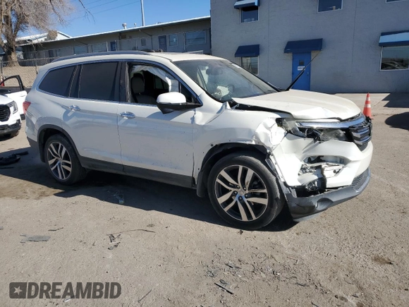 2016 Honda Pilot Touring with VIN 5FNYF6H93GB113931, listed as a Copart auction lot 88775225 with 104,820 mi miles and Salvage Title. Bid and sale history available at carsss.com. Image 4.