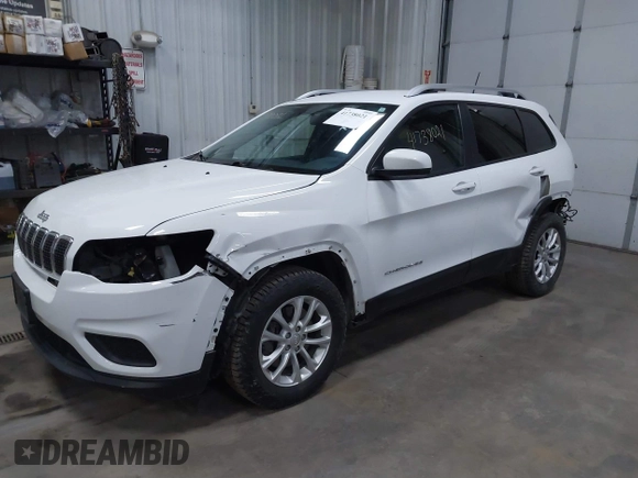 2020 Jeep Cherokee Latitude with VIN 1C4PJMCB5LD543499, listed as a IAAI auction lot 41738021 with 62,309 mi miles. Bid and sale history available at carsss.com. Image 2.