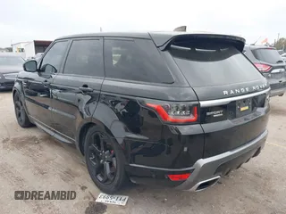 2019 Land Rover Range Rover Sport HSE with VIN SALWR2RV9KA418735, listed as a IAAI auction lot 41014298 with 75,388 mi miles. Bid and sale history available at carsss.com. Image 3.
