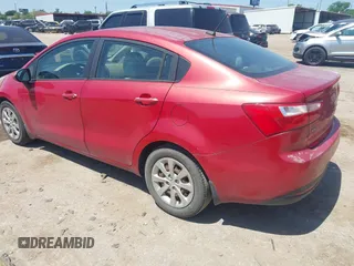 2013 Kia Rio LX with VIN KNADM4A37D6189199, listed as a IAAI auction lot 41992159 with 168,525 mi miles and . Bid and sale history available at DreamBid. Image 3.