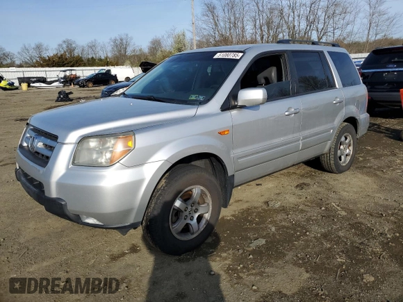 2006 Honda Pilot EX-L with VIN 2HKYF18756H561718, listed as a Copart auction lot 51080785 with 148,297 mi miles and Salvage Title. Bid and sale history available at DreamBid. Image 1.