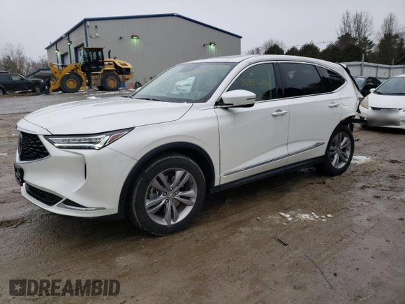 2022 Acura MDX with VIN 5J8YE1H38NL034090, listed as a Copart auction lot 38883593 with 14,062 mi miles. Bid and sale history available at carsss.com. Image 1.