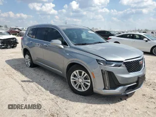 2024 Cadillac XT6 FWD Luxury with VIN 1GYKPAR40RZ736486, listed as a Copart auction lot 71755204 with 8,629 mi miles and Salvage Title. Bid and sale history available at carsss.com. Image 4.