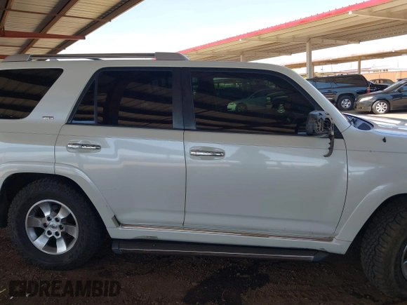 2011 Toyota 4Runner SR5 with VIN JTEZU5JR6B5020860, listed as a IAAI auction lot 42183683 with 169,218 mi miles and . Bid and sale history available at DreamBid. Image 13.