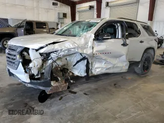 2019 Chevrolet Traverse Premier with VIN 1GNEVKKW5KJ270561, listed as a Copart auction lot 63282085 with 111,583 mi miles and Salvage title. Bid and sale history available at DreamBid. Image 1.