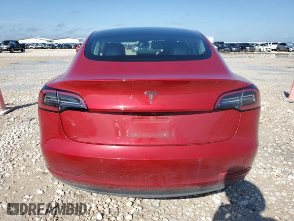 2018 Tesla Model 3 Long Range Battery with VIN 5YJ3E1EA0JF058425, listed as a Copart auction lot 52443635 with 80,722 mi miles and Salvage Title. Bid and sale history available at DreamBid. Image 6.