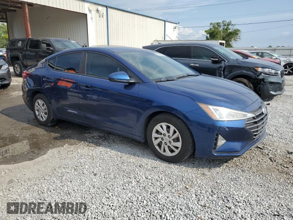 2019 Hyundai Elantra SE with VIN 5NPD74LF8KH497616, listed as a Copart auction lot 55968625 with 197,064 mi miles and Non Repairable. Bid and sale history available at DreamBid. Image 4.