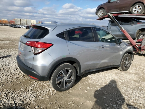 2022 Honda HR-V EX with VIN 3CZRU6H55NM754217, listed as a Copart auction lot 48067225 with 10,968 mi miles and Salvage Title. Bid and sale history available at carsss.com. Image 3.